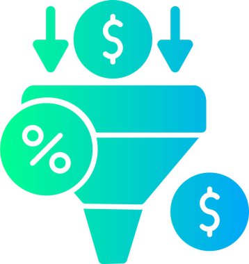 Dolar hunisi düz vektör simgesi