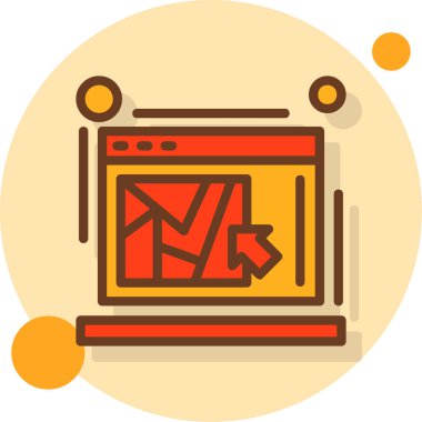 Web tasarım simgesi, vektör illüstrasyonu