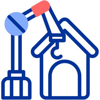 inşaat simgesi vektör illüstrasyonu