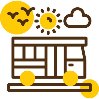 Hava durumu. Web simgesi basit illüstrasyon