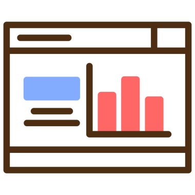 çubuk çizelgesi vektör illüstrasyonu