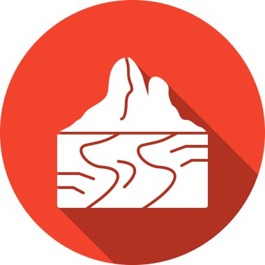 dağ ikonu vektör illüstrasyonu