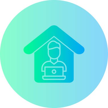 Ev modern simge, vektör illüstrasyonu