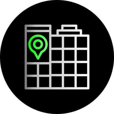 konum simgesi vektör illüstrasyonu