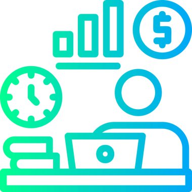 Dolar. Web simgesi basit illüstrasyon