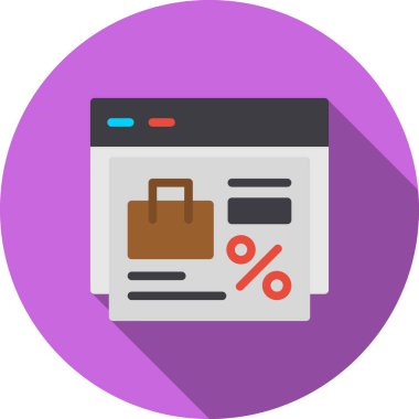 Gri arkaplanda izole edilmiş modaya uygun düz stil alışveriş poşeti simgesi.