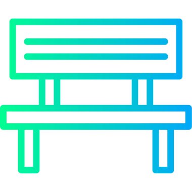 Sandalye. Web simgesi basit illüstrasyon