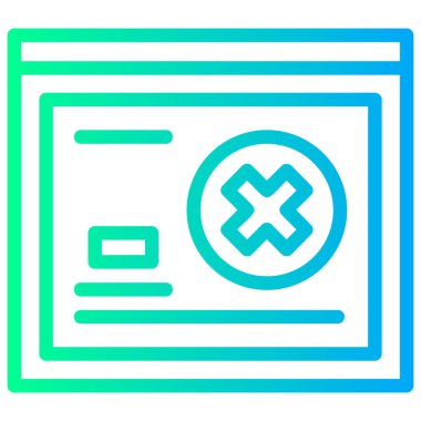 Hata simgesi vektör illüstrasyonu