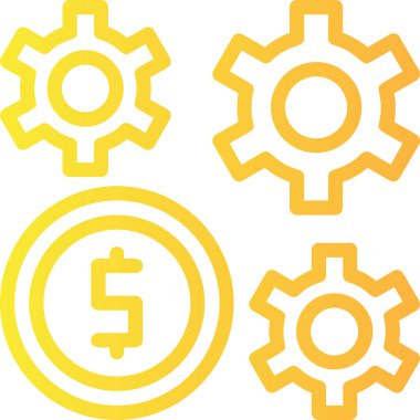 Dolar dişlisi. Basit resimleme