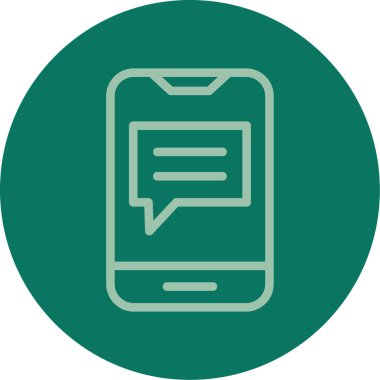 vektör sohbet web simgesi