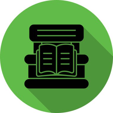 Kitap. Web simgesi basit tasarım