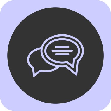 Vektör sohbet simgesi illüstrasyonu