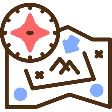 pusula simgesini tamamlanmış - dış hat biçiminde pusula simgesi