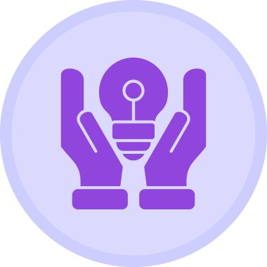 Ampul. Web simgesi basit illüstrasyon