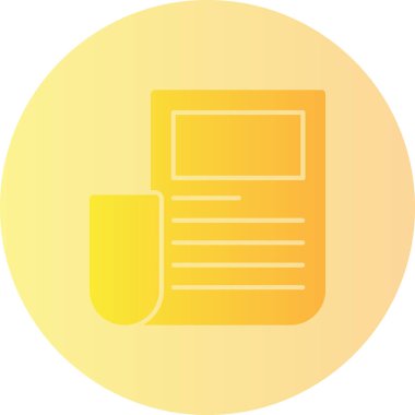 Belge. Web simgesi basit illüstrasyon