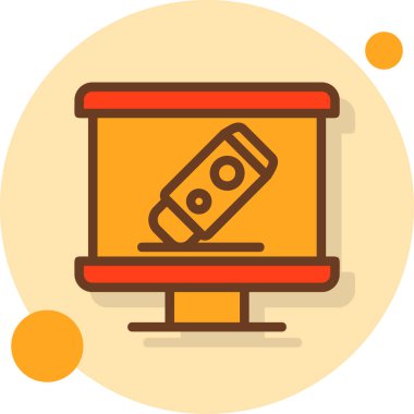 video simgesi vektör illüstrasyonu