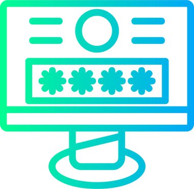 Veri güvenliği. Web simgesi