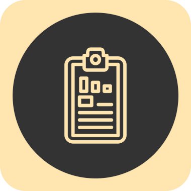 Belge simgesinin vektör illüstrasyonu