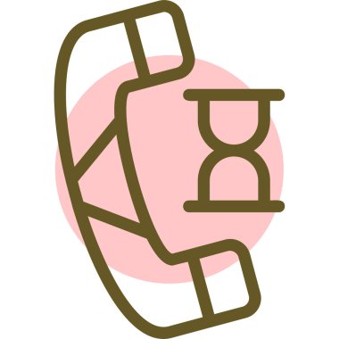 Bir çizgi film ve bir poşet kahvenin vektör çizimi