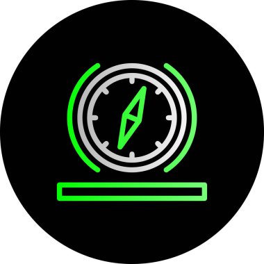 vektör pusula düz illüstrasyon