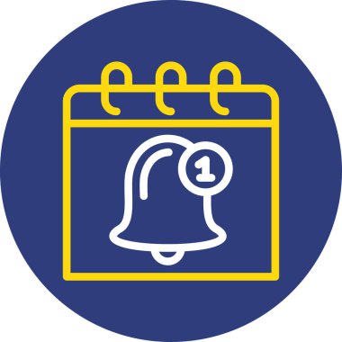 Çan simgesi vektör illüstrasyonu