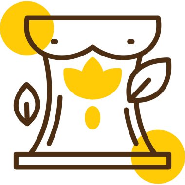 Çiçek. Web simgesi basit illüstrasyon