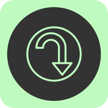 Arkaplan grubunda ok simgesi izole edildi