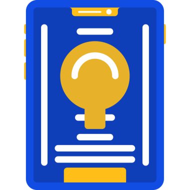 Ampul. Web simgesi basit illüstrasyon