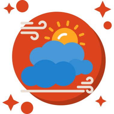 Bulut. Web simgesi basit illüstrasyon