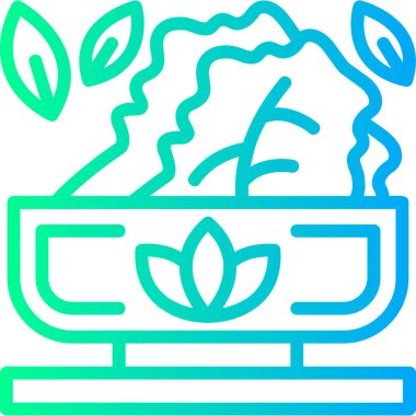 Yaprak ikonu vektör illüstrasyonu