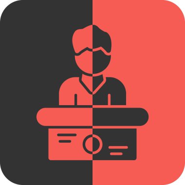 Bir insan simgesinin vektör illüstrasyonu