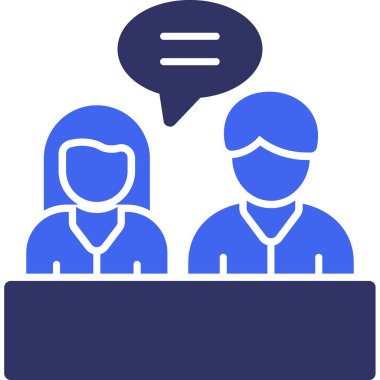 Bir erkek ve kadın ikonunun vektör illüstrasyonu