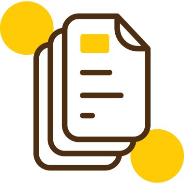 Belge. Web simgesi basit illüstrasyon