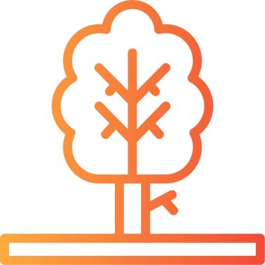 Ağaç. Web simgesi basit illüstrasyon