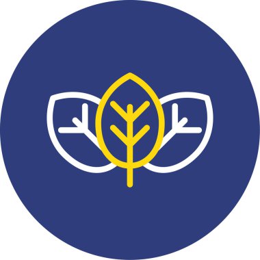 Yaprak simgesi illüstrasyon tasarım