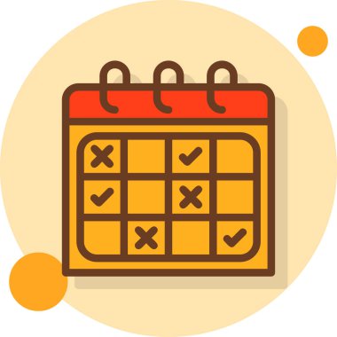 Takvim simgesi vektör illüstrasyonu