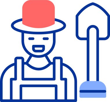 Adamım. Web simgesi basit illüstrasyon