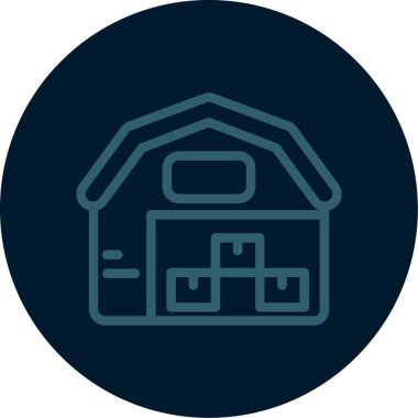 Resim evi simgesi düz illüstrasyon