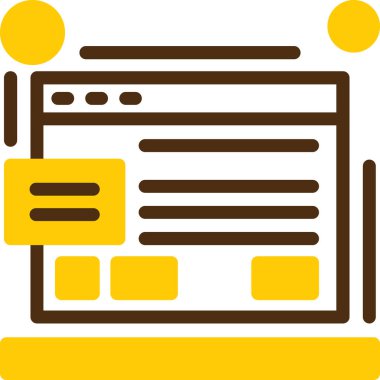 iş belge simge vektör çizim