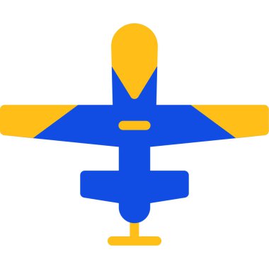 Uçak. Web simgesi basit illüstrasyon