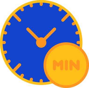 Zaman simgesi vektör illüstrasyonu