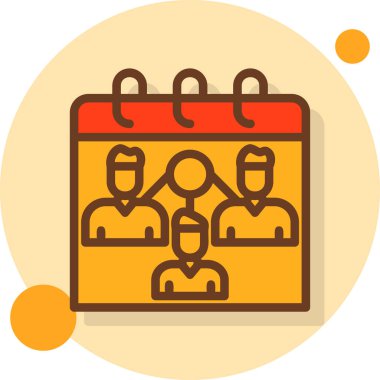 iş takvimi vektör simgesi