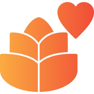 Bir kalp simgesinin vektör illüstrasyonu