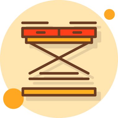 inşaat endüstrisi simgesi düz stil