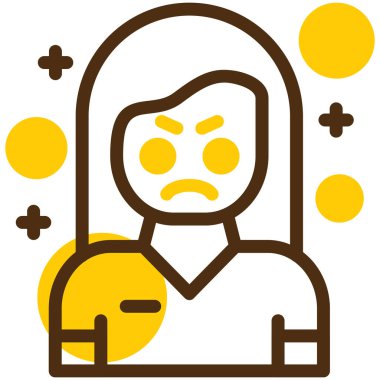 Kızgın simge vektör illüstrasyonu