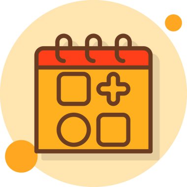 Takvim simgesi vektör illüstrasyonu