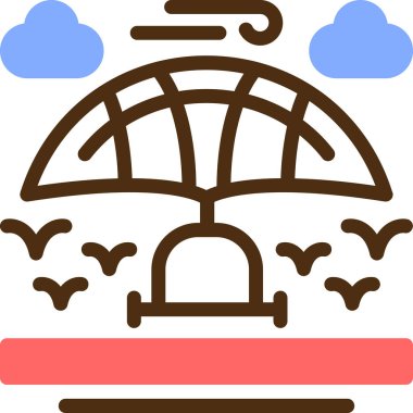 Tekne. Web simgesi basit illüstrasyon