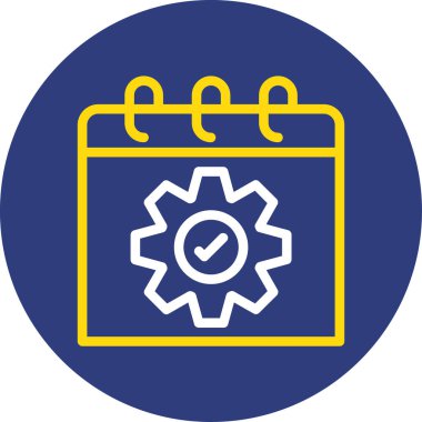 dişli simgesi vektör illüstrasyonu