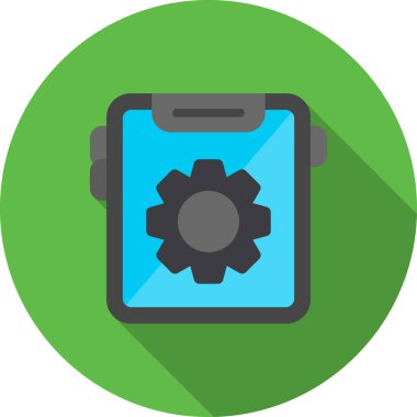 dişli vektör simgesi düz resimleme