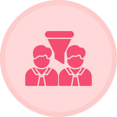 Bir grup insanın vektör çizimi